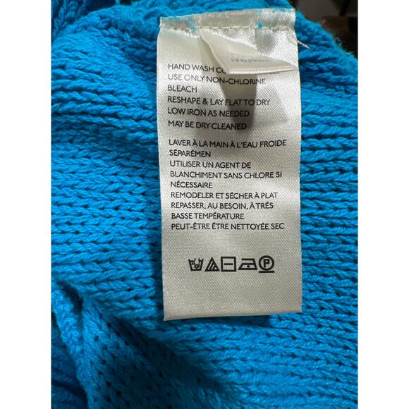 Free People We The Free Firefly Surf Blue Tunic Sweater Blue Size M - Picture 13 of 14